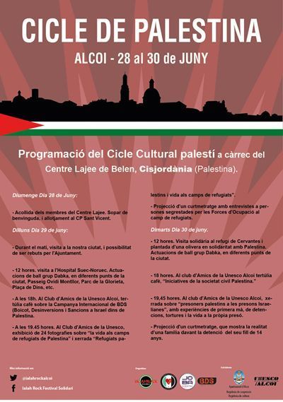 Cartell Cicle Cultural Palestina