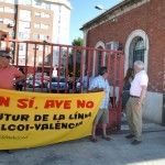 Manifestació línia de tren La Carrasca