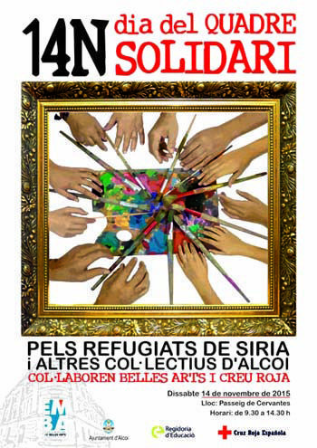 cartell dia mundial SOLIDARI Belles Arts alcoi